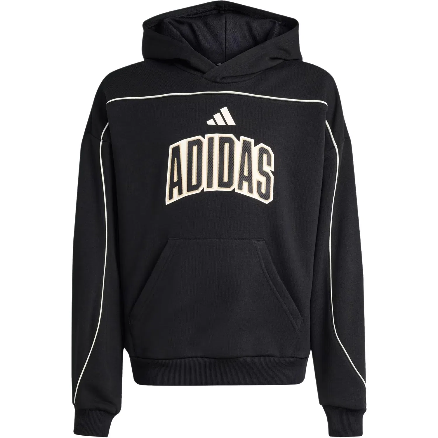 Детское худи с принтом STADIUM LETTERING HOODY Adidas, Black