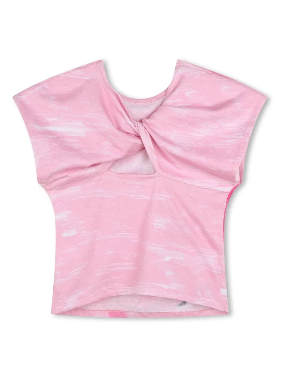 Футболка хлопковая с принтом Girls Fish Print Cotton T-Shirt Givenchy, Pink — фото 2
