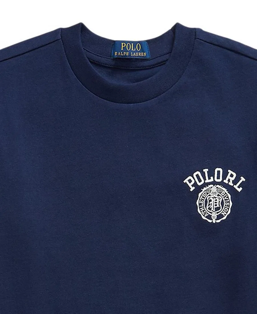 Футболка свободного кроя с вышивкой Polo Ralph Lauren, Refined Navy — фото 3