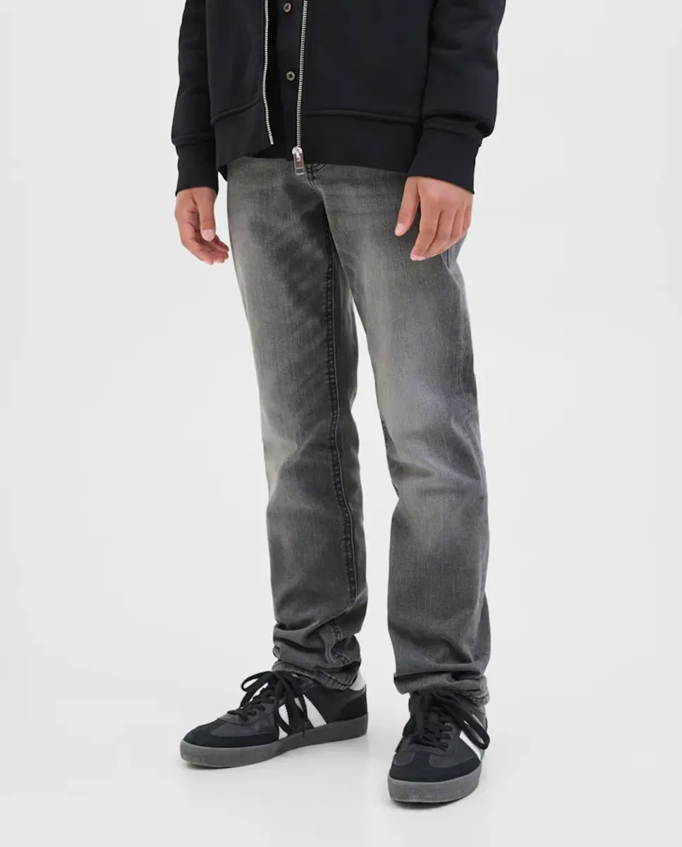 Детские джинсы для мальчиков slim fit Vaquero de niño Jack & Jones, Negro — фото 2