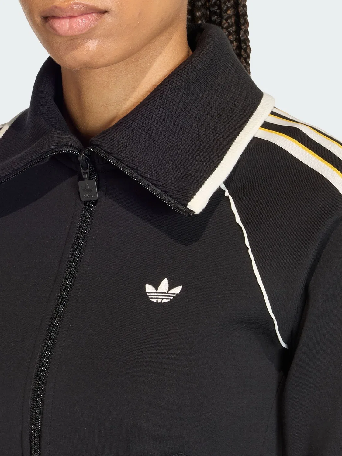 Куртка Slim Fitted Firebird, adidas Originals, черный — фото 4