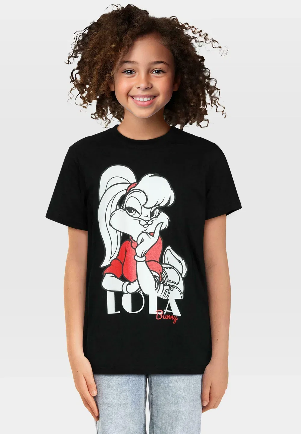 2 упаковки - толстовка с изображением кролика Лолы Mister Tee, Black White — фото 4