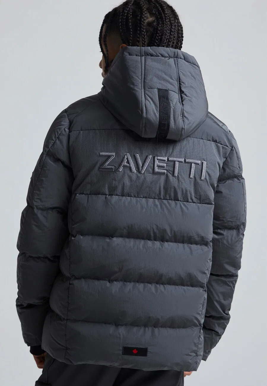 Зимняя куртка Zavetti Canada 'Baressio' темно-серого цвета — фото 2