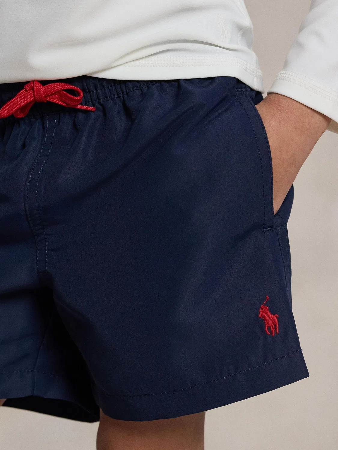 Плавки, с вышивкой, Traveler Polo Ralph Lauren, Navy — фото 3