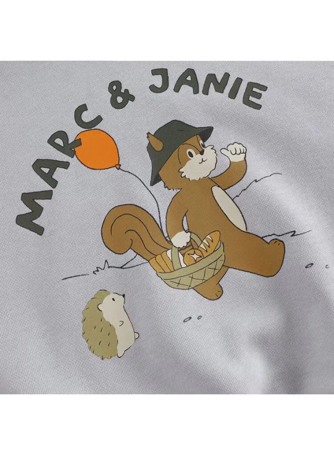 Худи с принтом белки для мальчиков и девочек Marc&Janie — фото 2