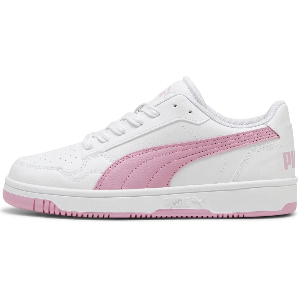 Детские кроссовки для девочек для ходьбы, бело-розовые Puma Reb-L Jr Puma