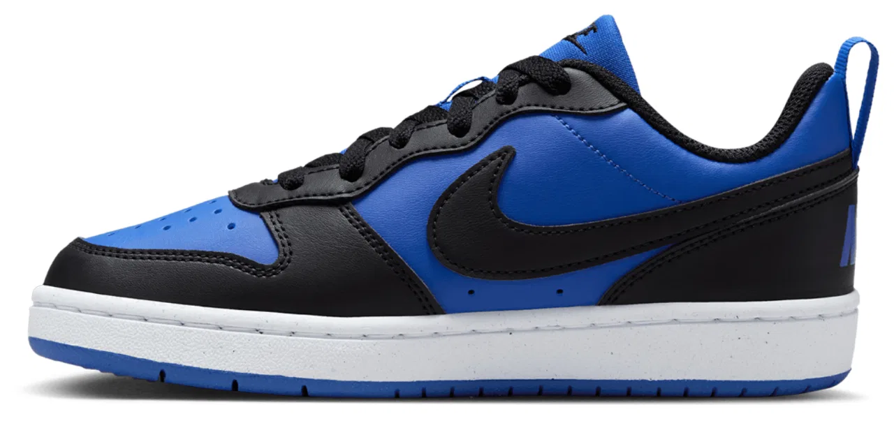 Кроссовки для мальчиков Court Borough Low Recraft Nike, цвет White/Game Royal/Black — фото 3