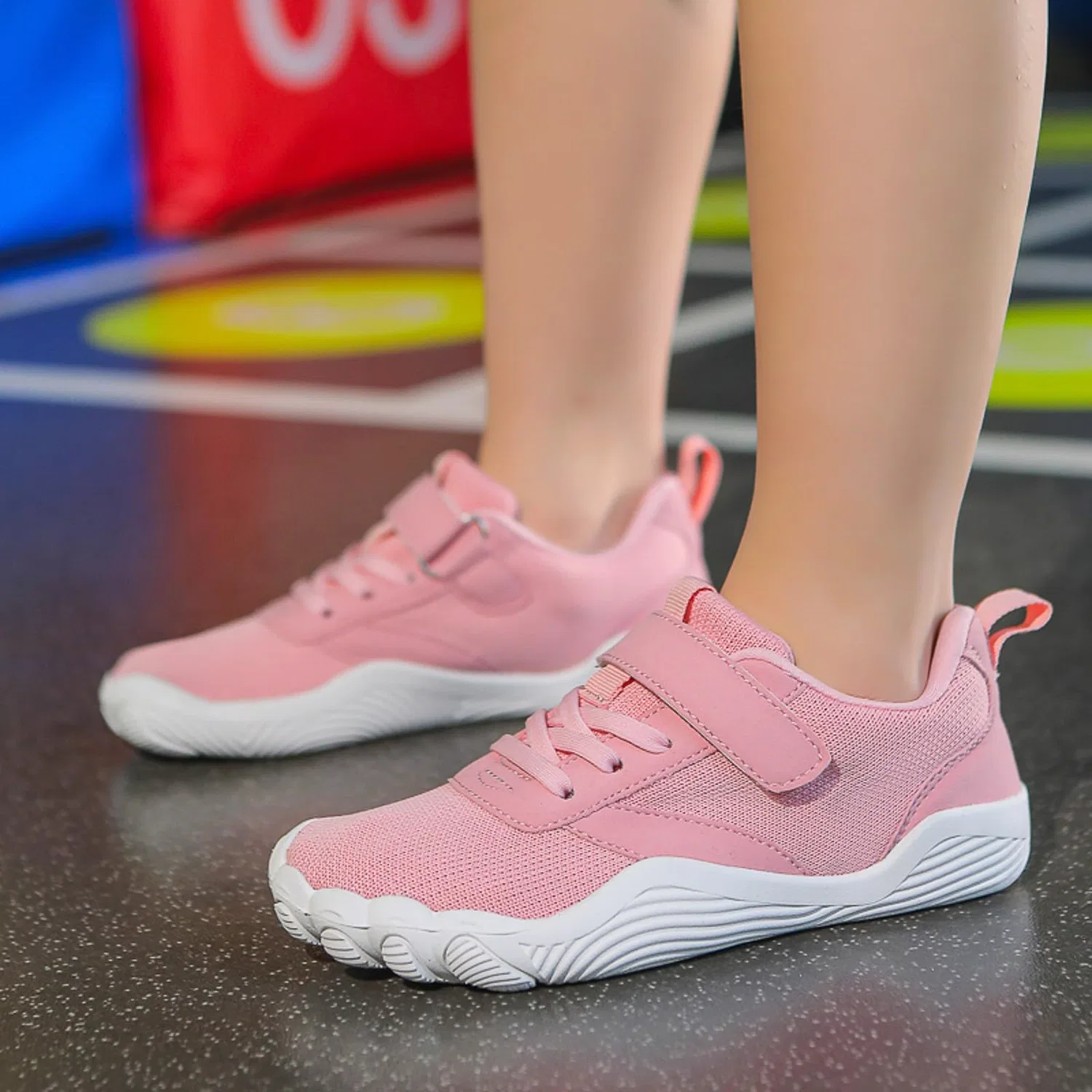 Детские кроссовки для мальчиков с принтом Barefoot Bambino Scarpe Scoglio, Pink Rytejfes — фото 2
