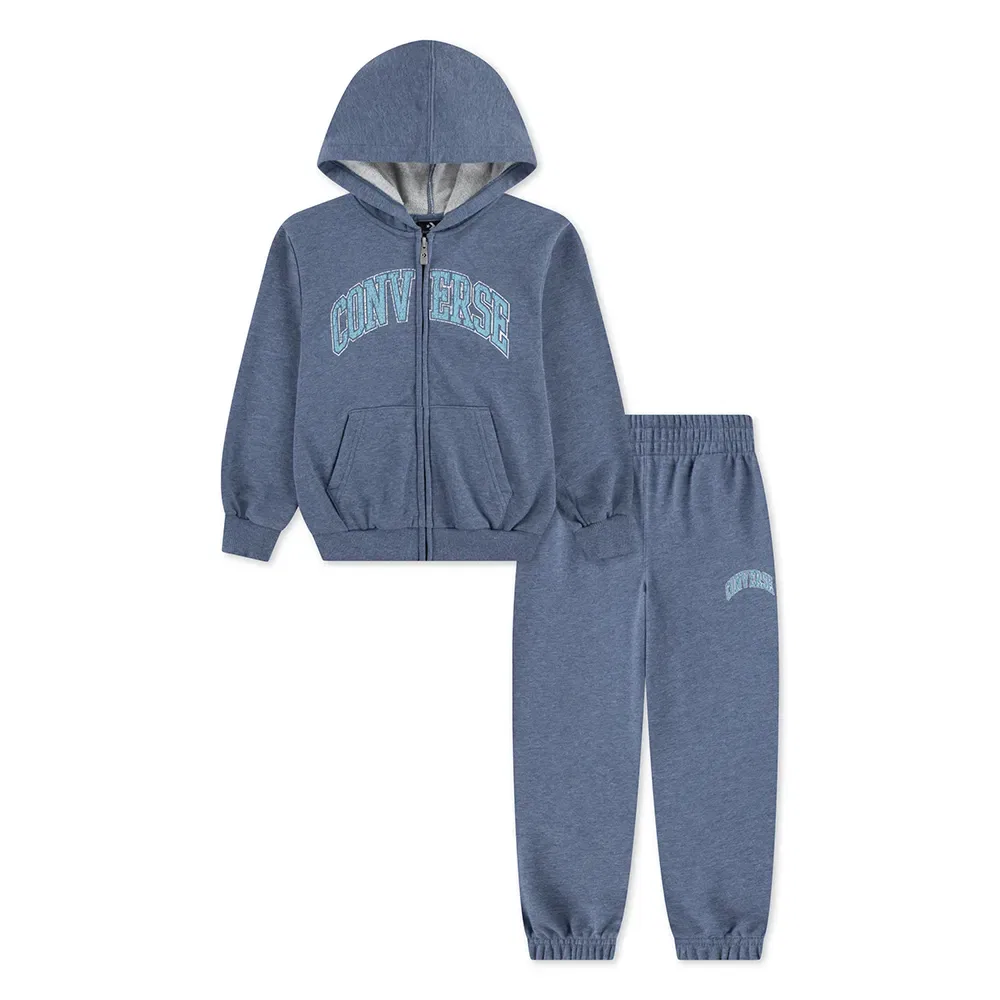Брюки детские Converse Kids Heritage long sleeve set, синий