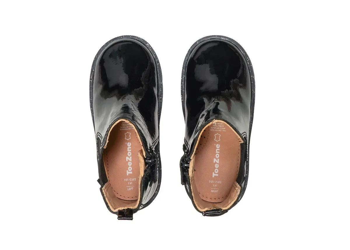Детский ботильон Harlow Toezone, Black — фото 4