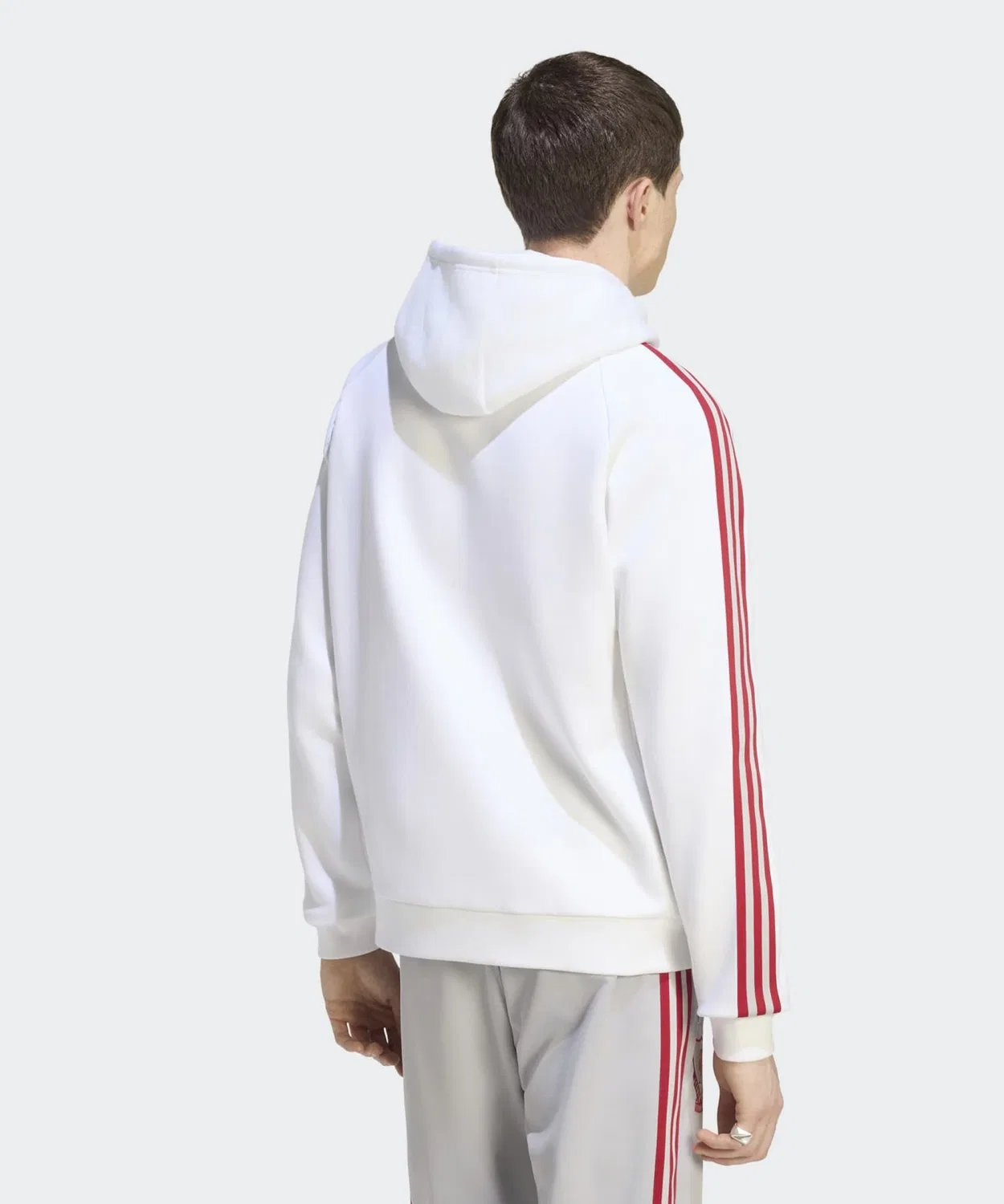 Мужской флисовый худи с длинным рукавомLiverpool FC Originals Adidas, Белый — фото 2