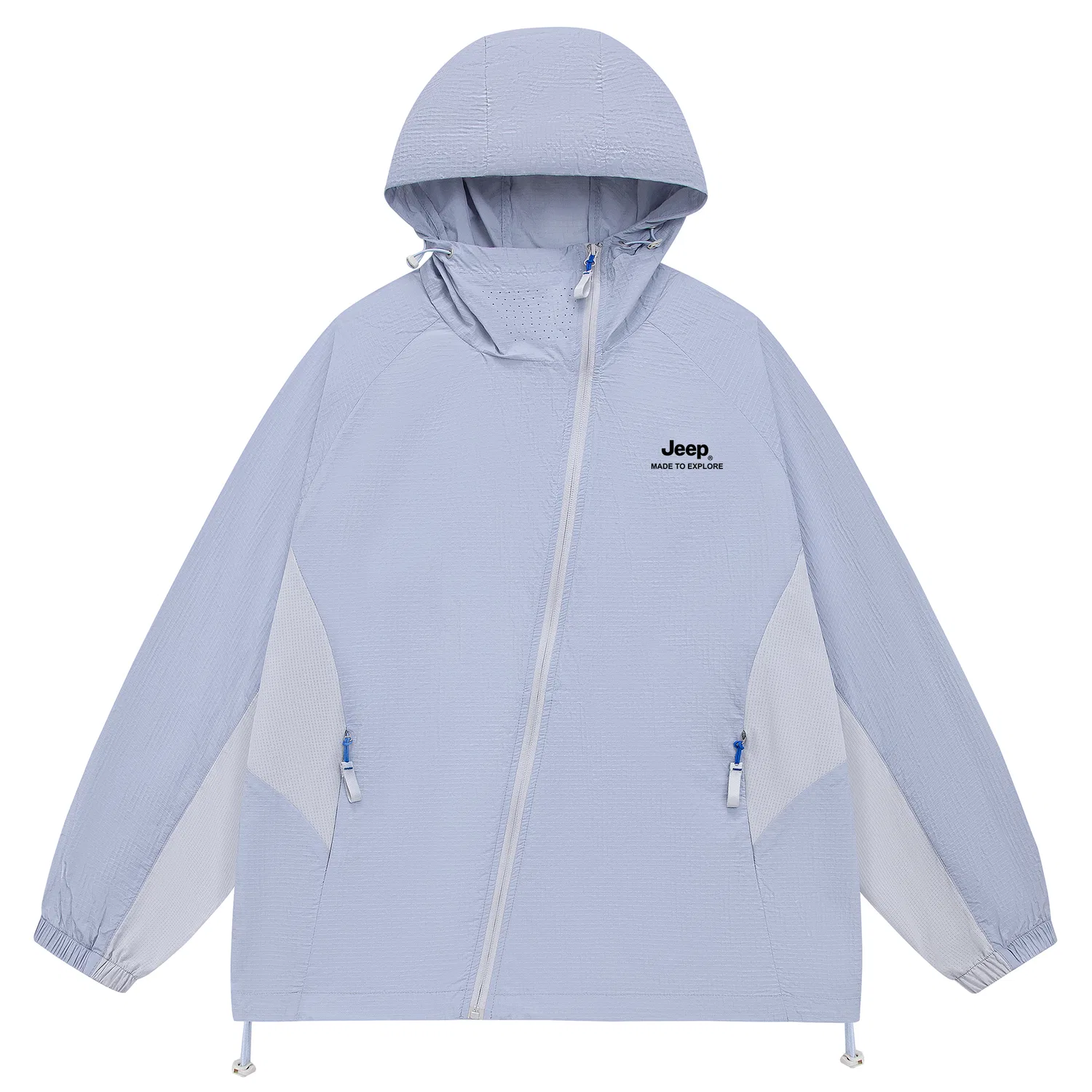 Детская ветровка с капюшоном, тонкая, прямого кроя, Ice Peak Sun Protection Collection, Jeep, Distant Mountain Blue