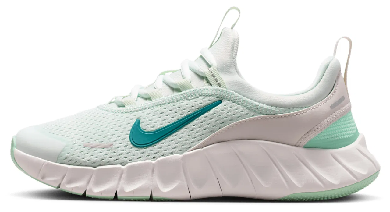 Детские кроссовки для мальчиков с гибкой подошвой Nike Free Ride, Barely Green Bright Spruce Arctic Green — фото 2