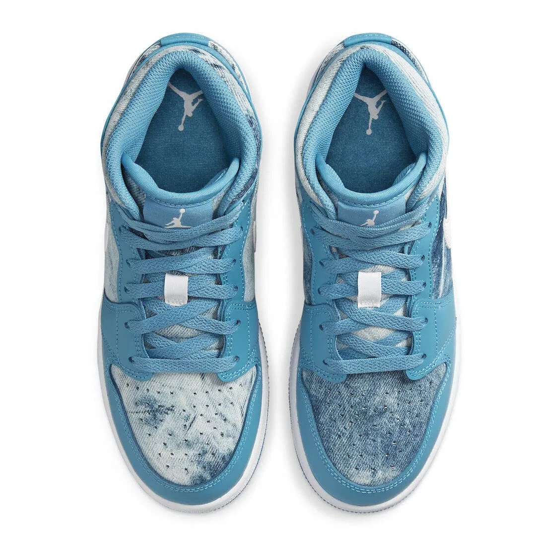 Детские кроссовки для мальчиков с высоким верхом Air Jordan 1 Mid NIKE, Yellow Toe — фото 4