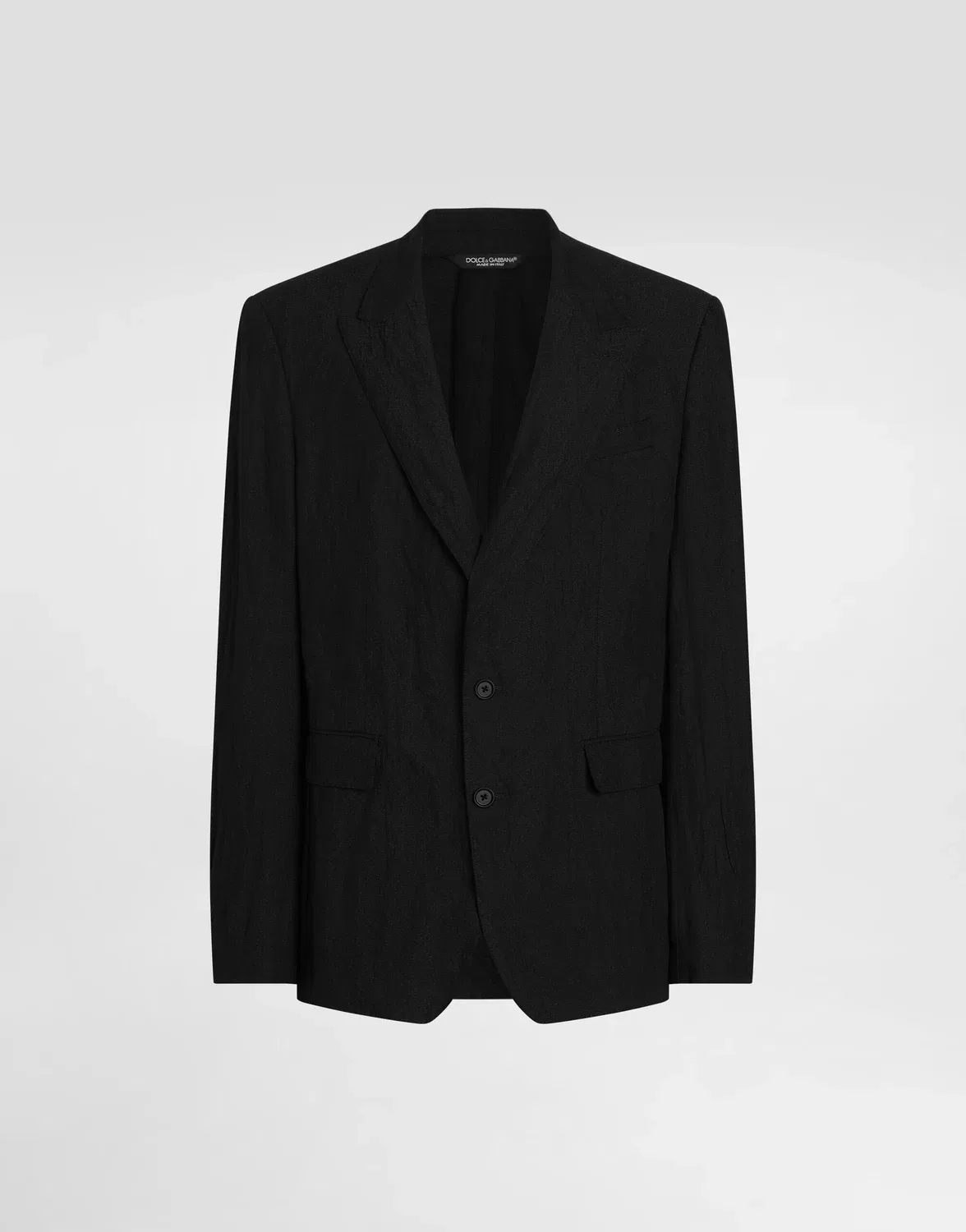 Жакет из хлопка Sicilia легкий однобортный DOLCE & GABBANA, черный
