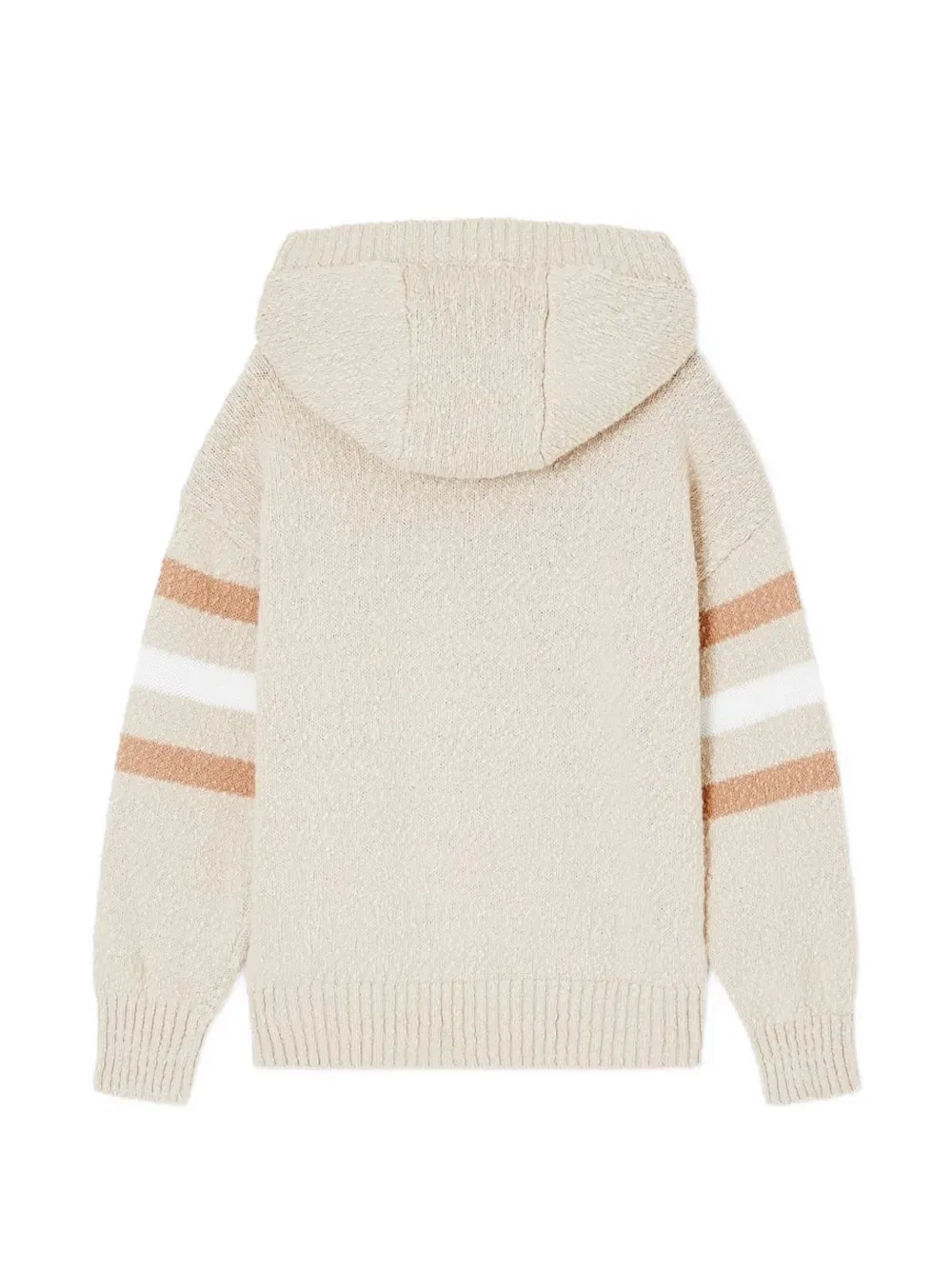Толстовка в полоску Emporio Armani Kids, нейтральный — фото 2