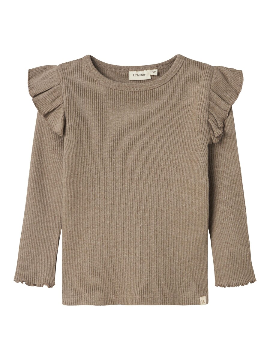 

Лонгслив NAME IT Shirt, цвет mottled brown