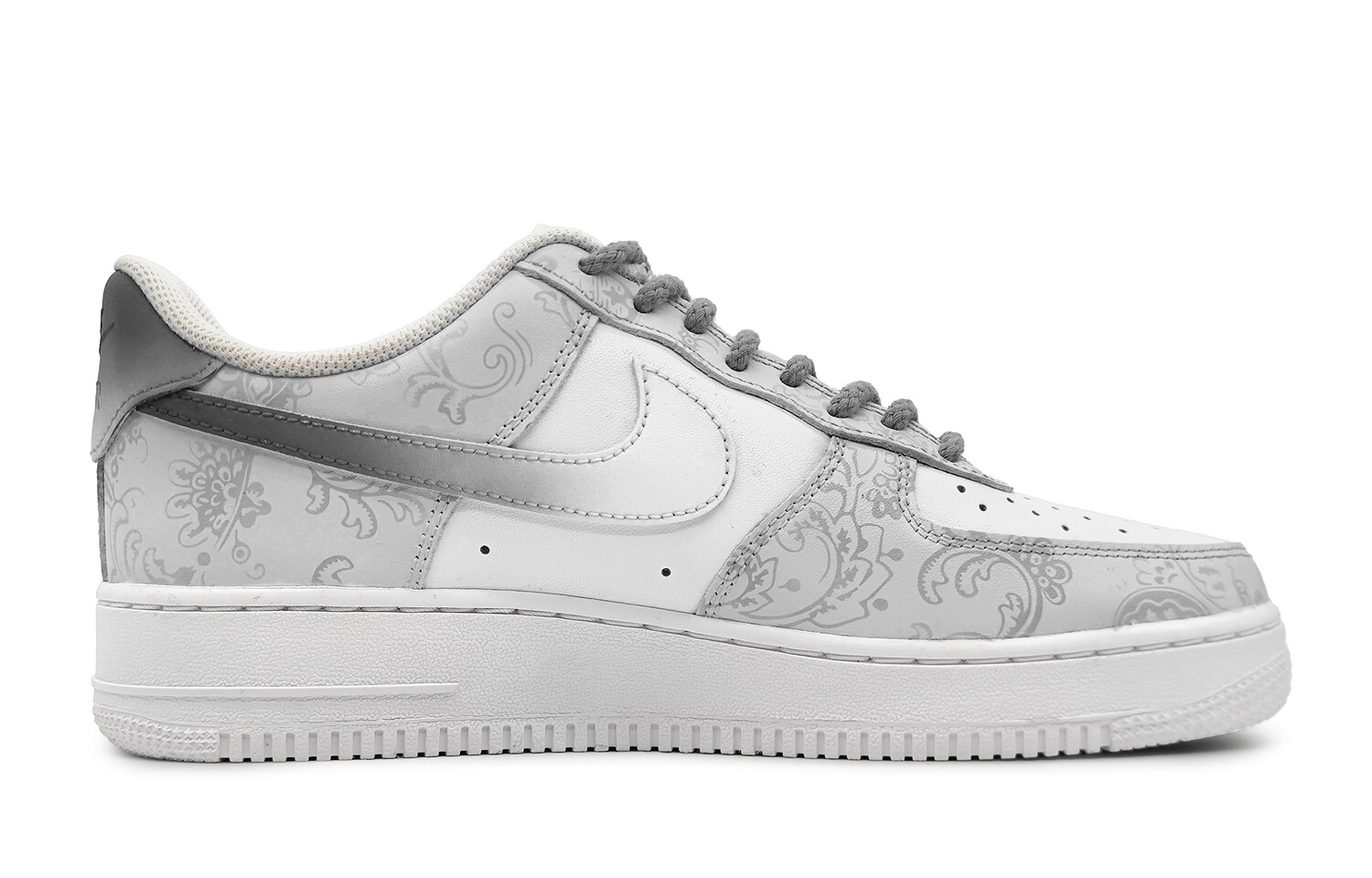 

Кроссовки Nike Air Force 1 Skateboarding Shoes Women's Low-top White/gray, серый