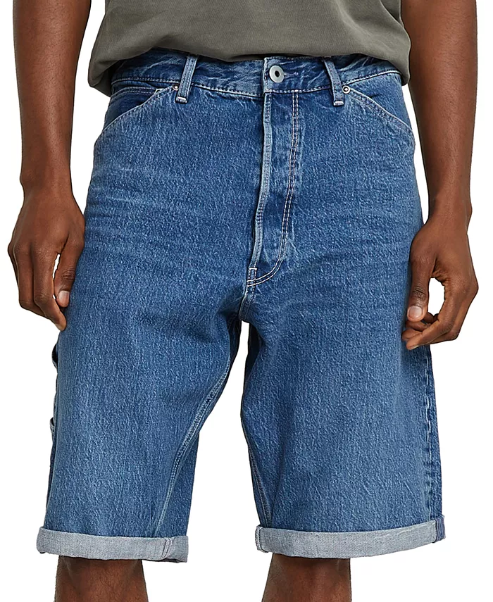 

Мужские джинсовые шорты свободного кроя G-Star Raw, синий