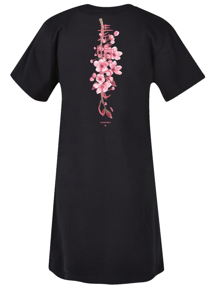 

Короткое платье F4NT4STIC Damen T-Shirt Kleid Cherry Blossom Damen T-Shirt Kleid, черный