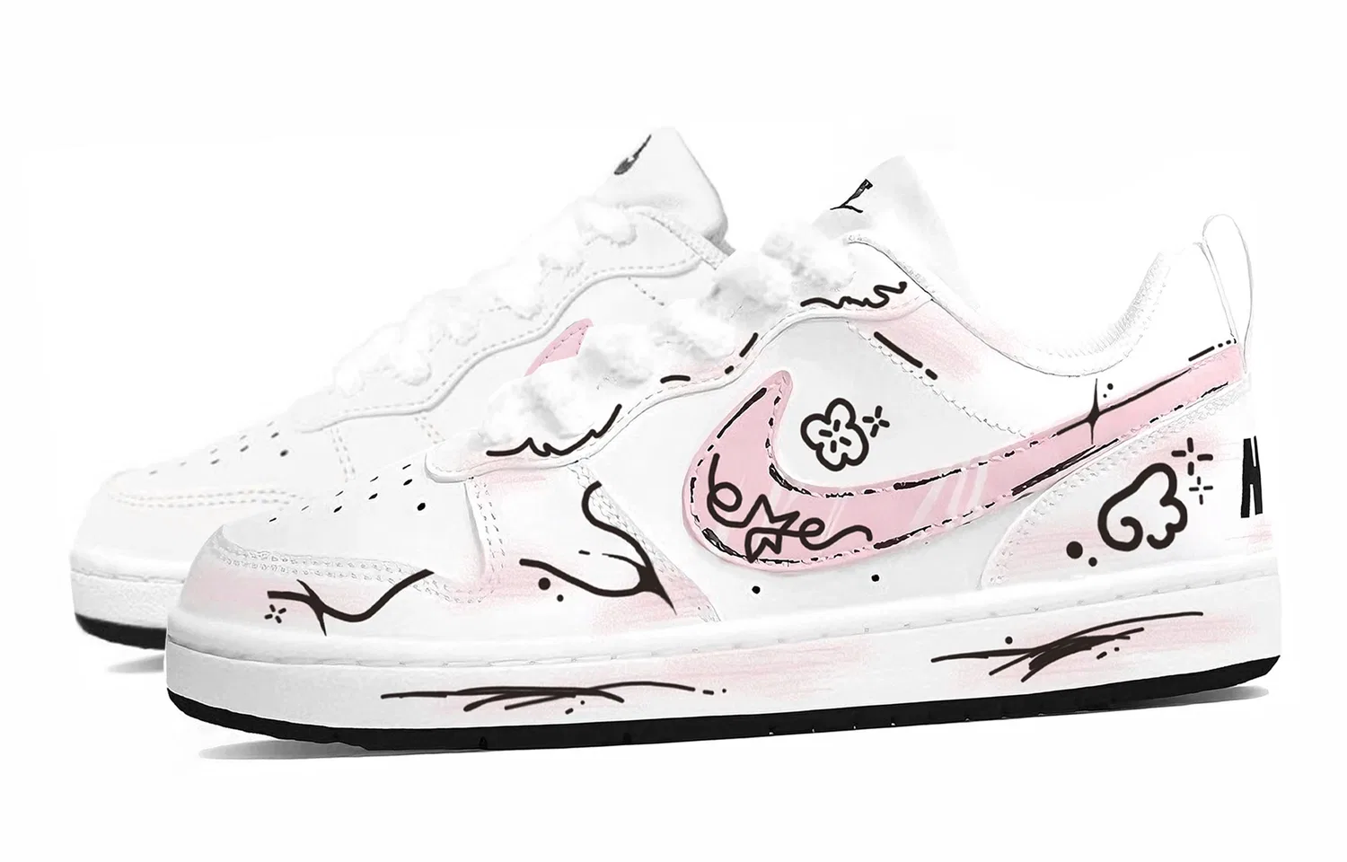 Кроссовки для скейтбординга Court Borough 2 Low top Pink Unisex Nike — фото 4