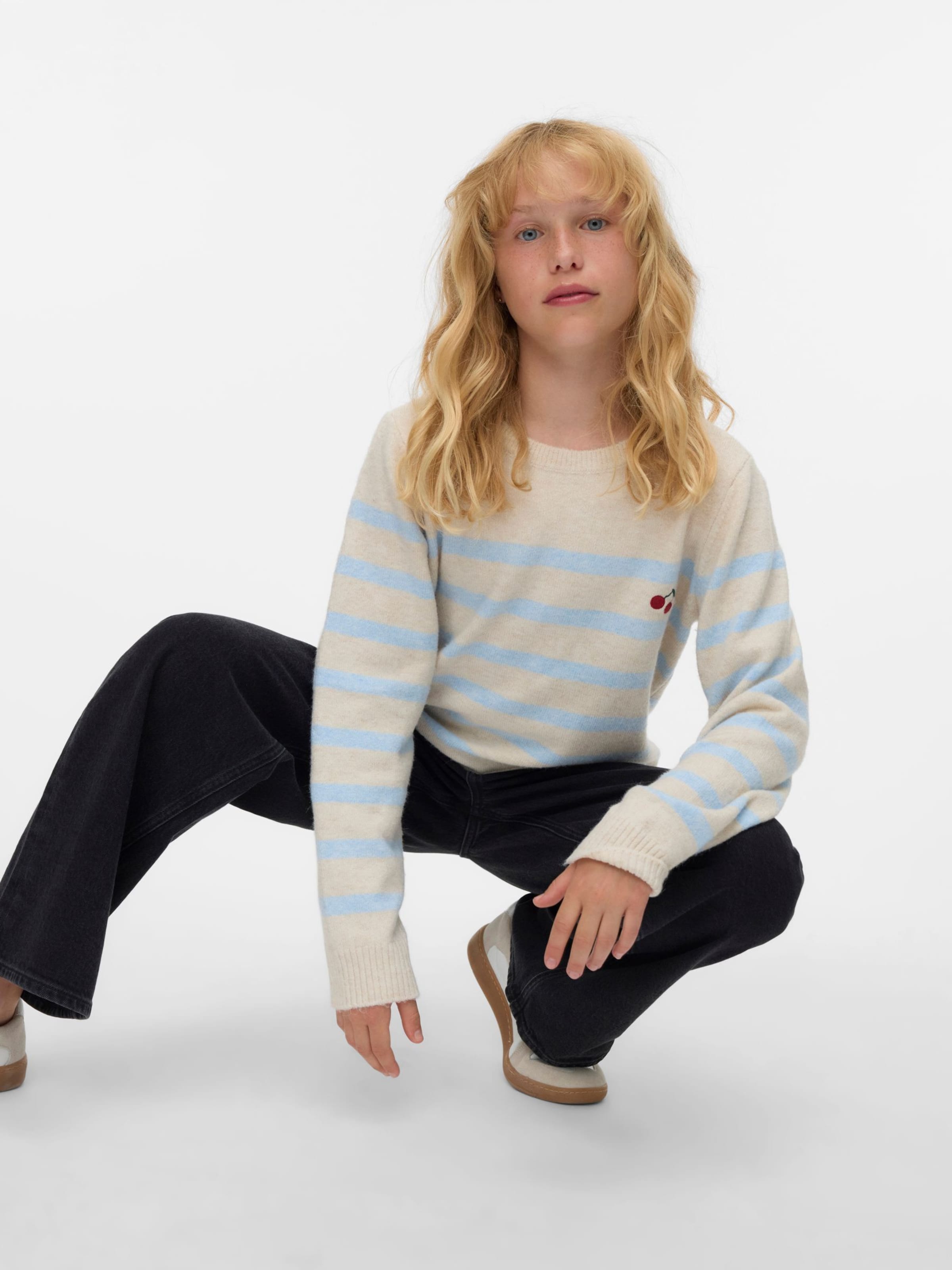Vero Moda Girl Свитер 'VMDoffy' в цвете экрю — фото 2