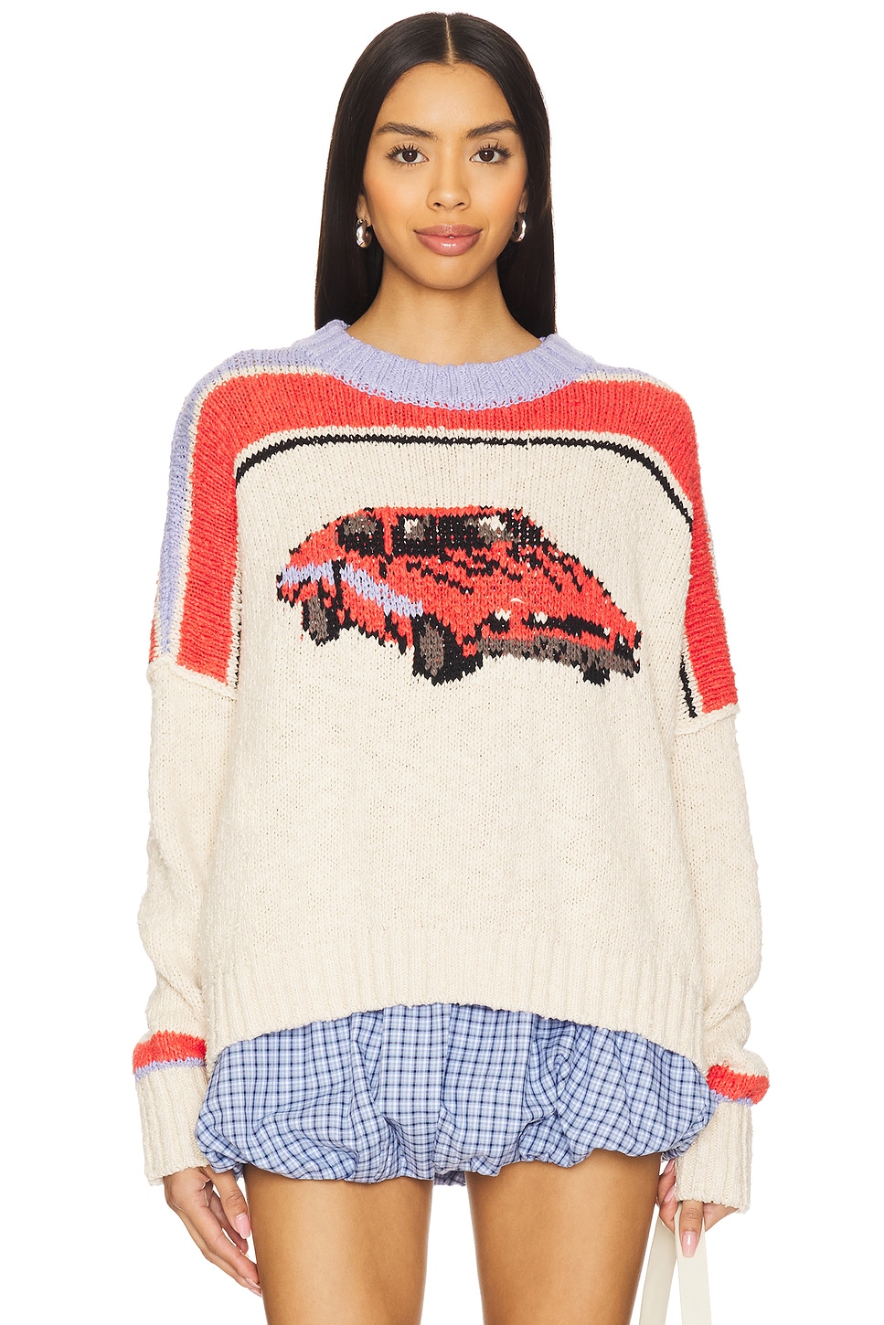 

Свитер-пуловер "Fast lane" от Free People, race car combo