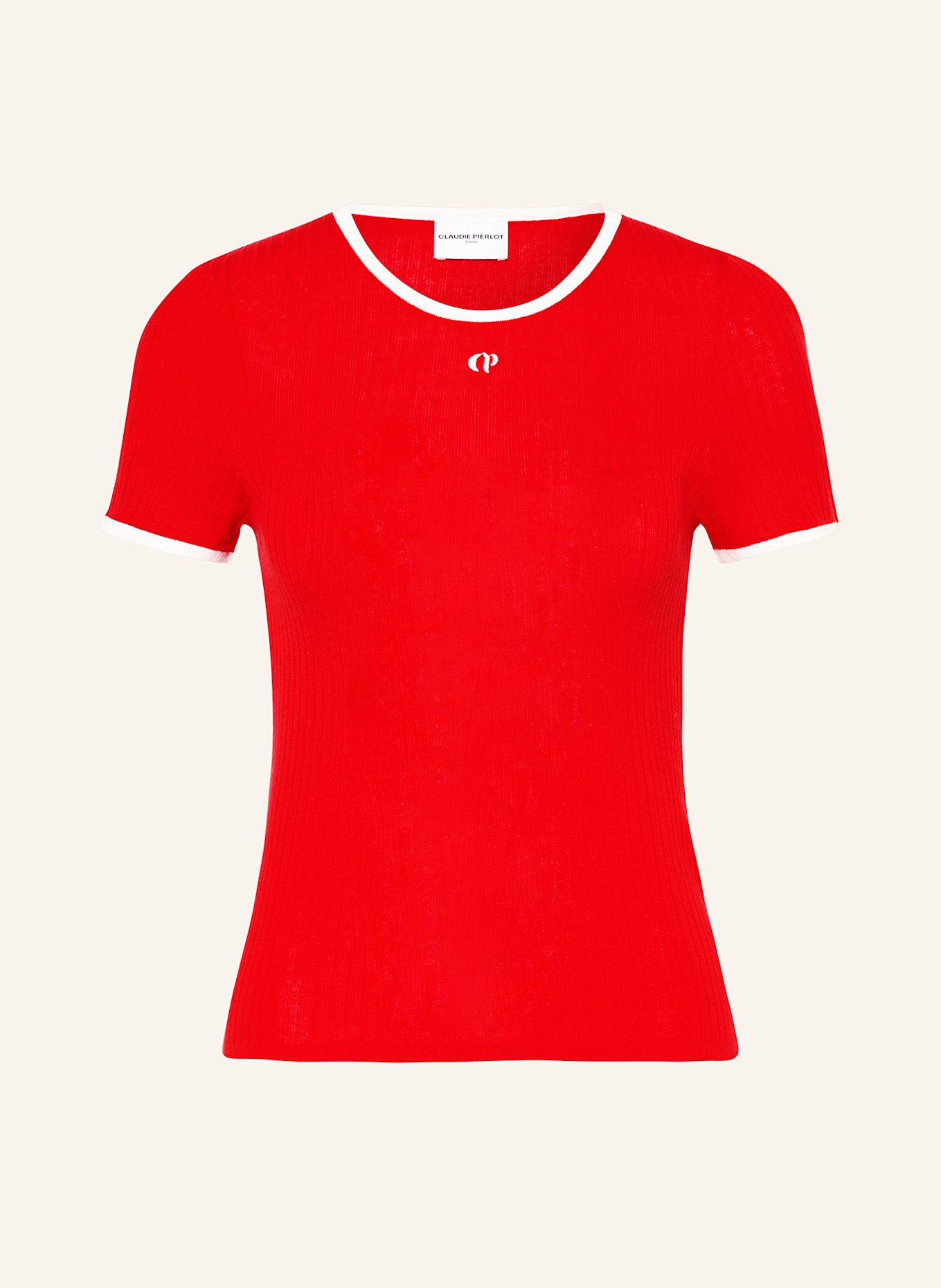 

Трикотажная шелковая рубашка Claudie Pierlot, красный