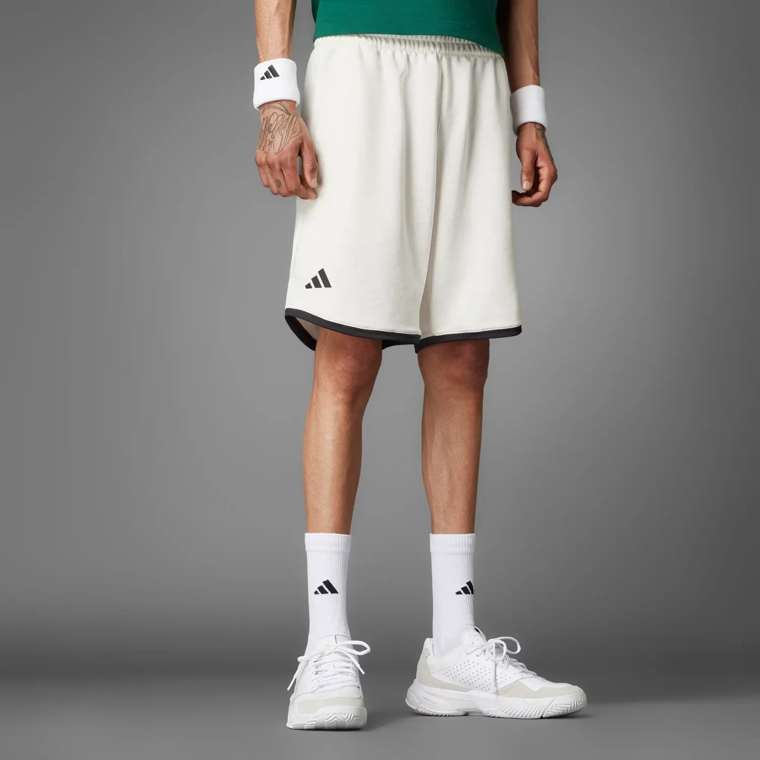 Шорты Free Shipping With AdiClub Heritage Tennis Shorts Adidas, белый — фото 4