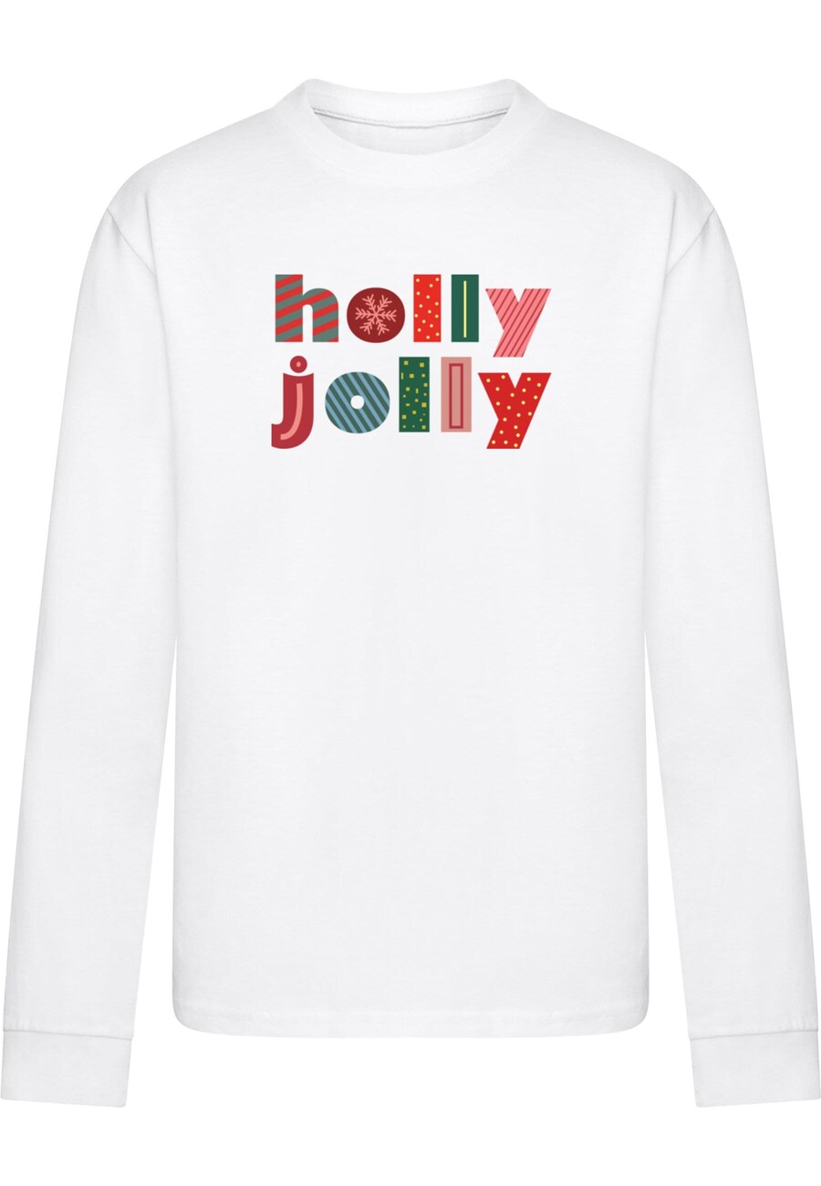 

Рубашка Merchcode Christmas Holly Jolly Mood, белый