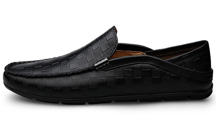 

IMLINFEI Лоферы мужские Gommino Low Top, черные/белые