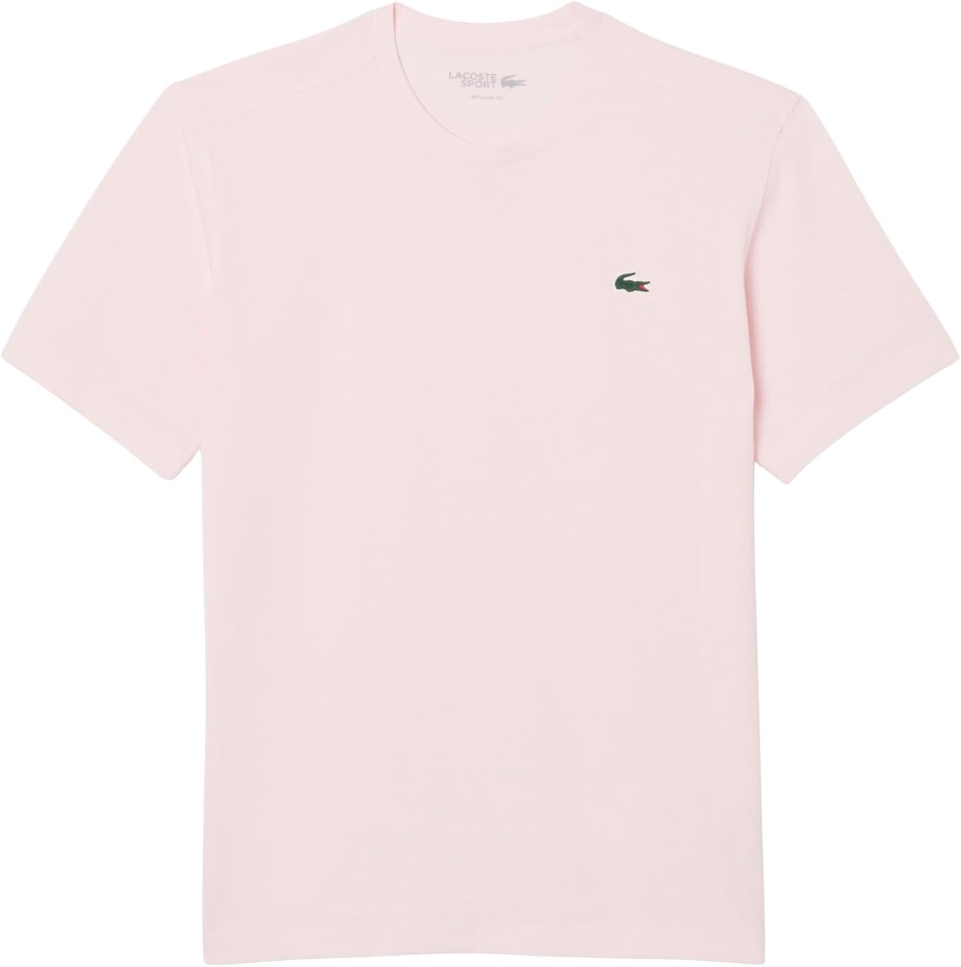 Мужская спортивная футболка Lacoste из ультрасухого хлопка, Flamingo — фото 4