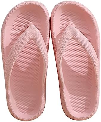 

WENOREG Унисекс шлепанцы Cloud, тапочки, нескользящие, быстро сохнущие, для улицы и дома, для женщин и мужчин, модная супер мягкая подошва EVA, толстая платформа, тапочки для ванной, розовый