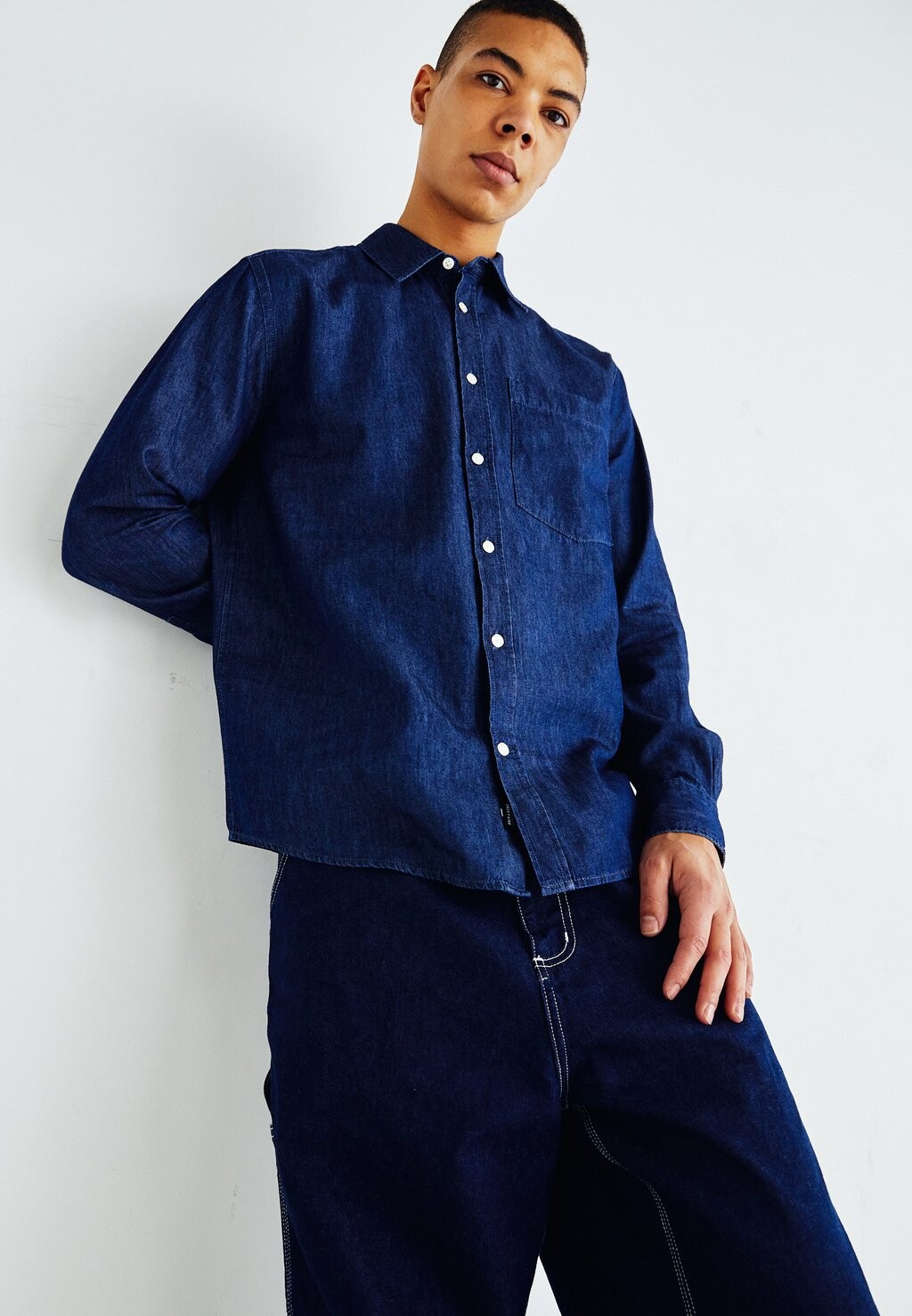 

Рубашка Onshugo Chambray Only & Sons, цвет medium blue denim