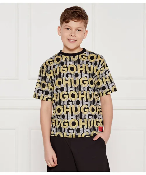

Футболка Oversize fit Hugo Kids, черный