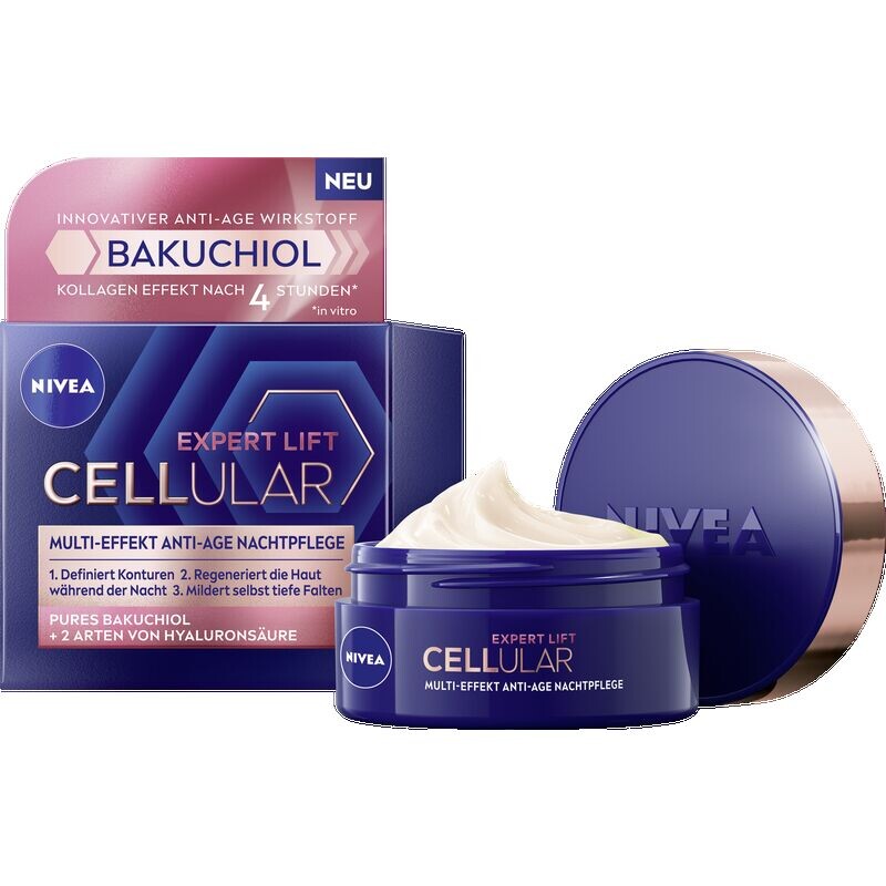 Крем для лица Nivea — Expert Lift Cellular Мультиэффектный антивозрастной ночной уход, 50 мл — фото 3