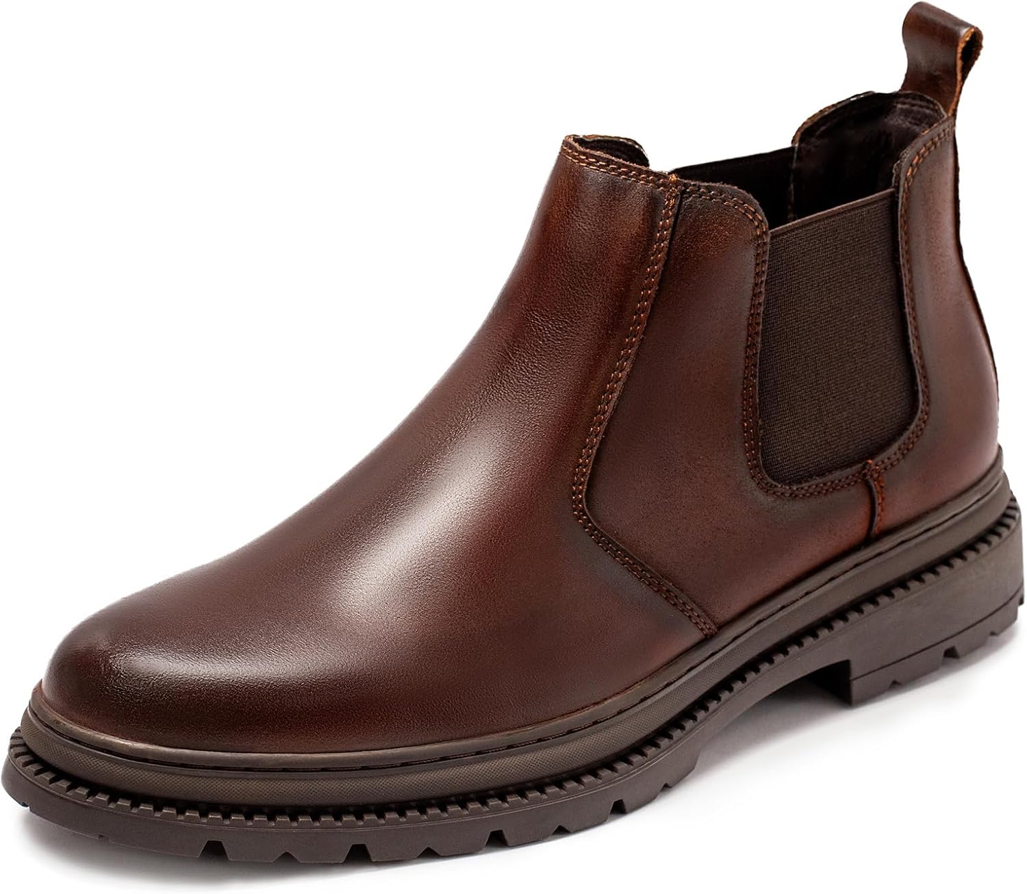 

Мужские ботинки OKKO Chelsea, из натуральной кожи, классические, комфортные, повседневные, с легким надеванием, ботинки на щиколотку для мужчин, Matte Coffee(002)