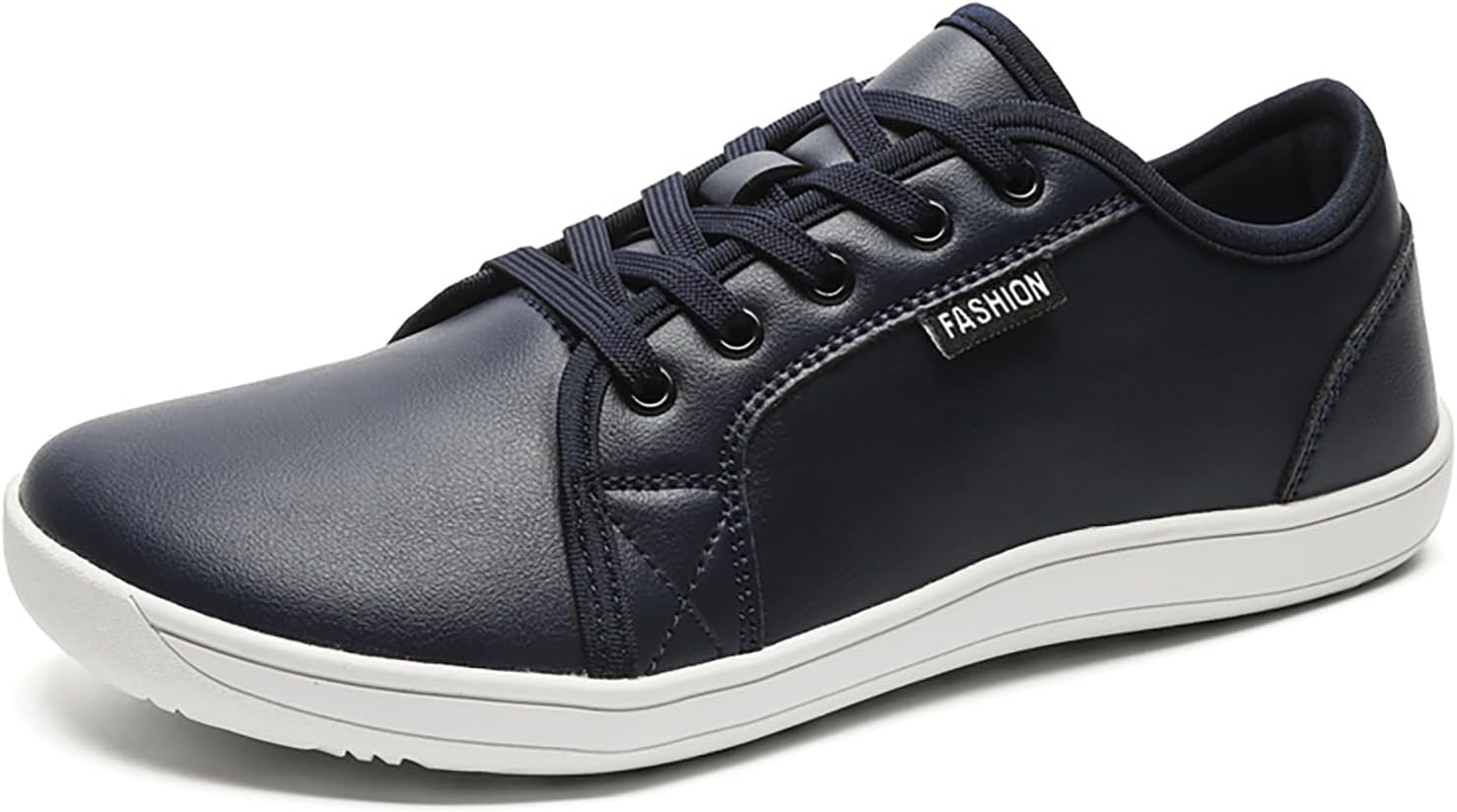 

Мужские и женские кожаные широкие кроссовки с открытым носком, минималистичные, с шнуровкой, без перепада каблука, легкие и удобные оксфорды, летние, для прогулок на улице, путешествий, ходьбы и вождения Rynkoma, синий