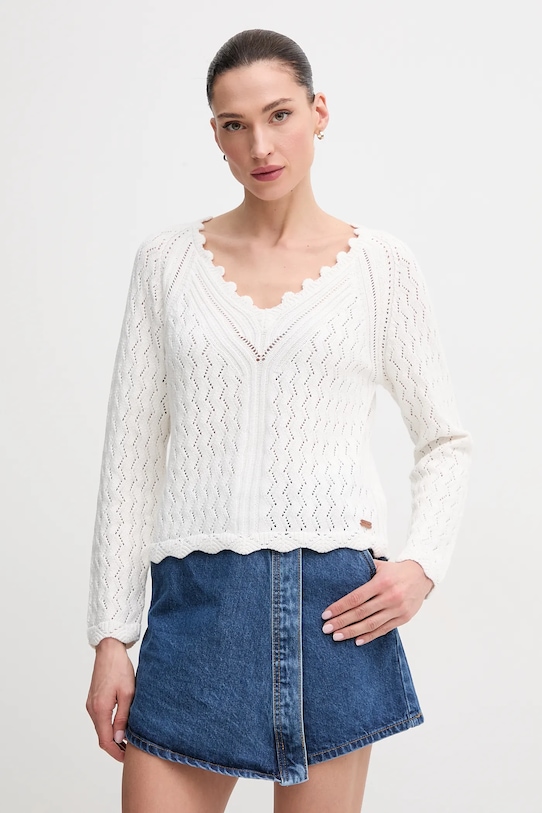 

Хлопковый свитер Olya Sweater Pepe Jeans, бежевый