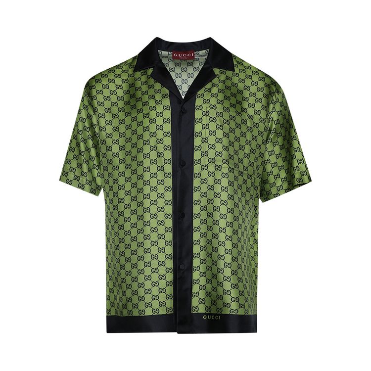 

Рубашка Gucci Disco Bowling Shirt 'Sky Blue', синий