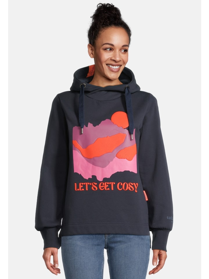 

Толстовка Salzhaut Hoodie SABBELTRIENE, темно-синий
