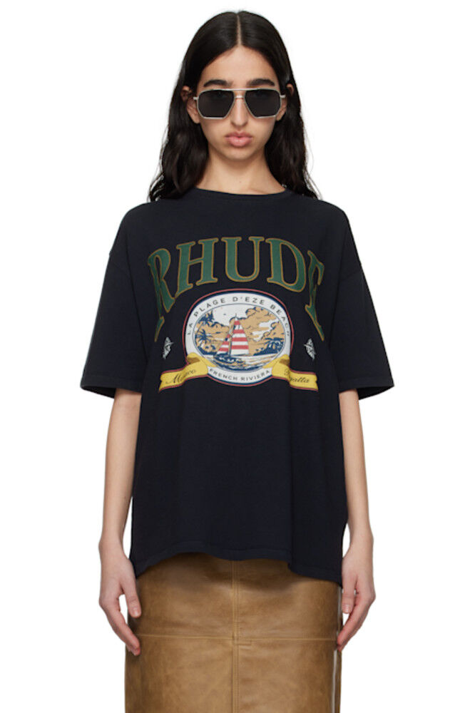

Черная футболка «Monaco Regatta» Rhude