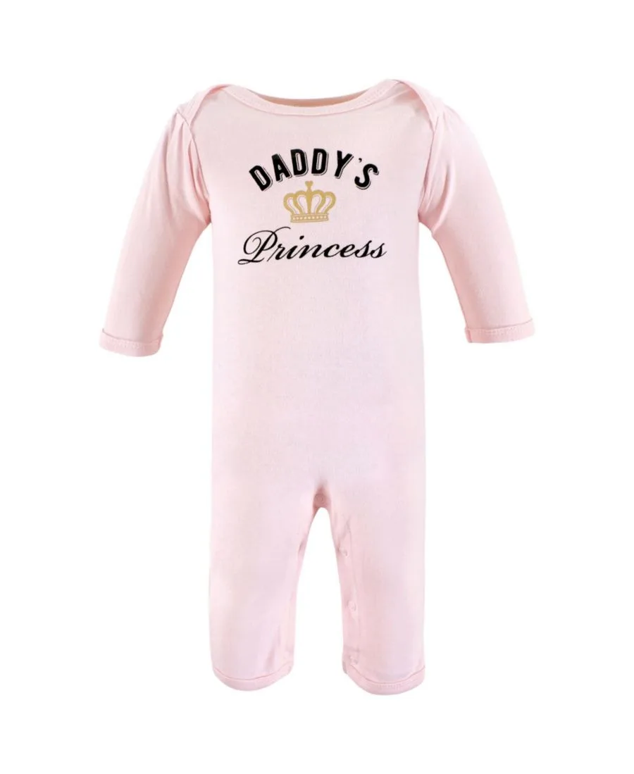 Мягкий хлопковый комбинезон для девочек Hudson Baby, Daddys Princess — фото 3
