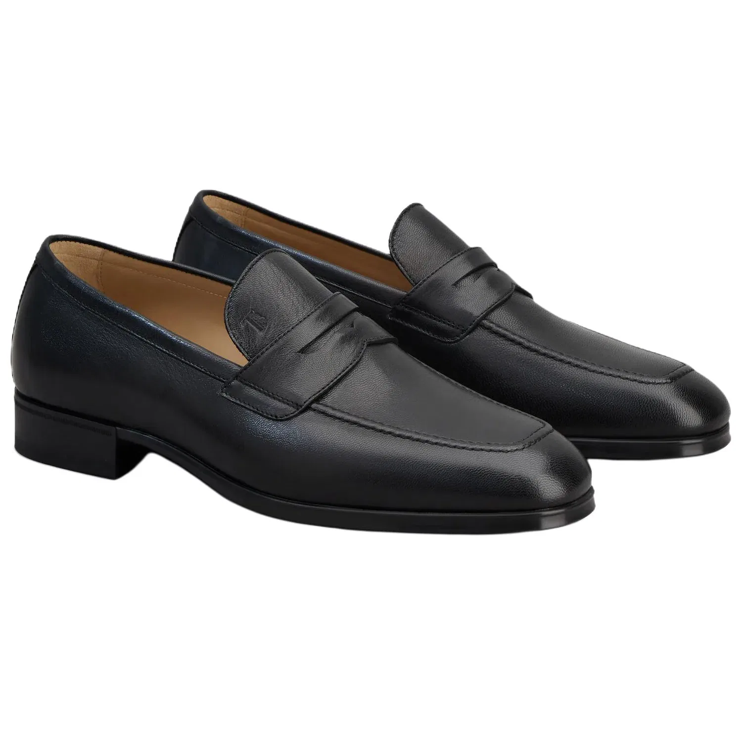 Лоферы с тиснением логотипа TOD'S черные — фото 4