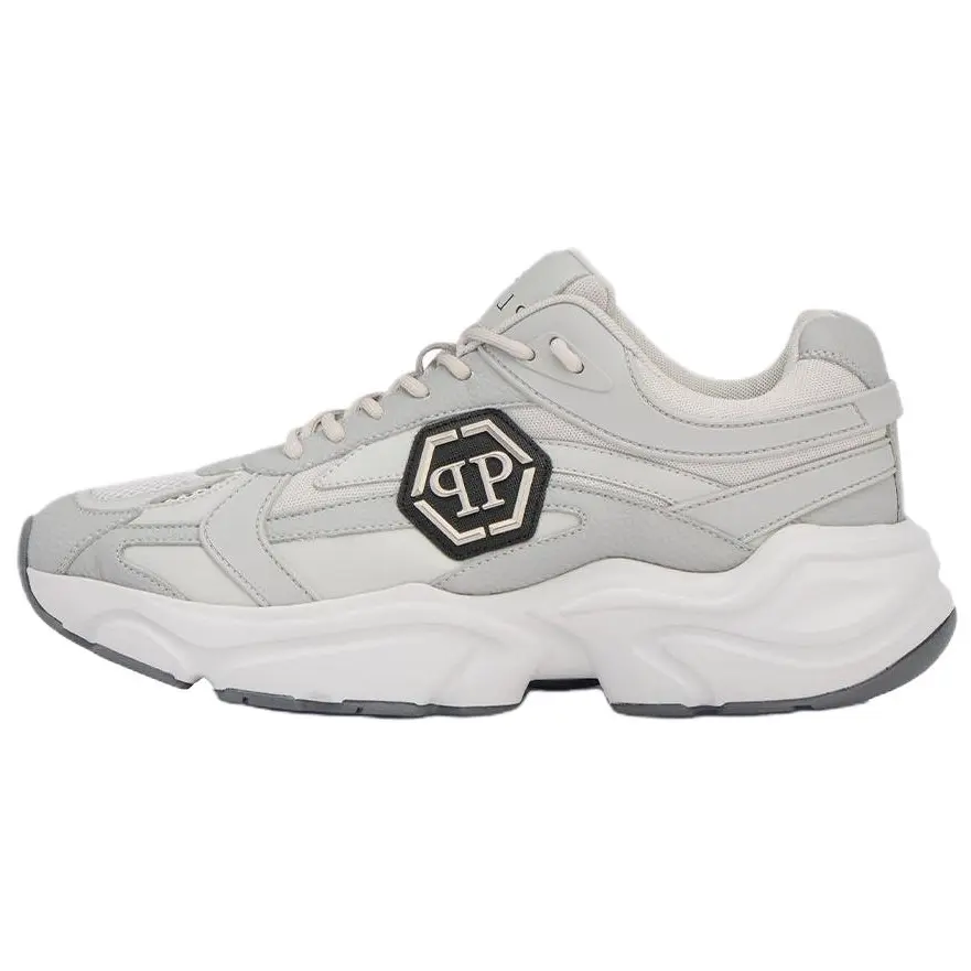 

PHILIPP PLEIN Кроссовки низкие повседневные из коровьей кожи Unisex Gray