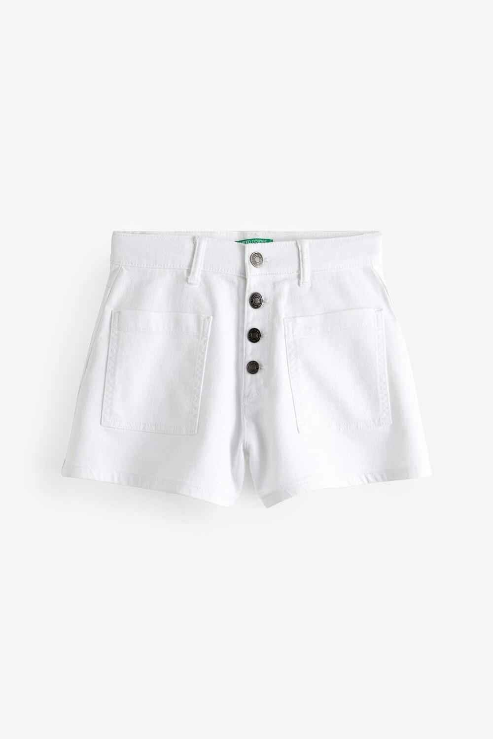 

Кремовое мини-платье для девочки с шортами Benetton, бежевый