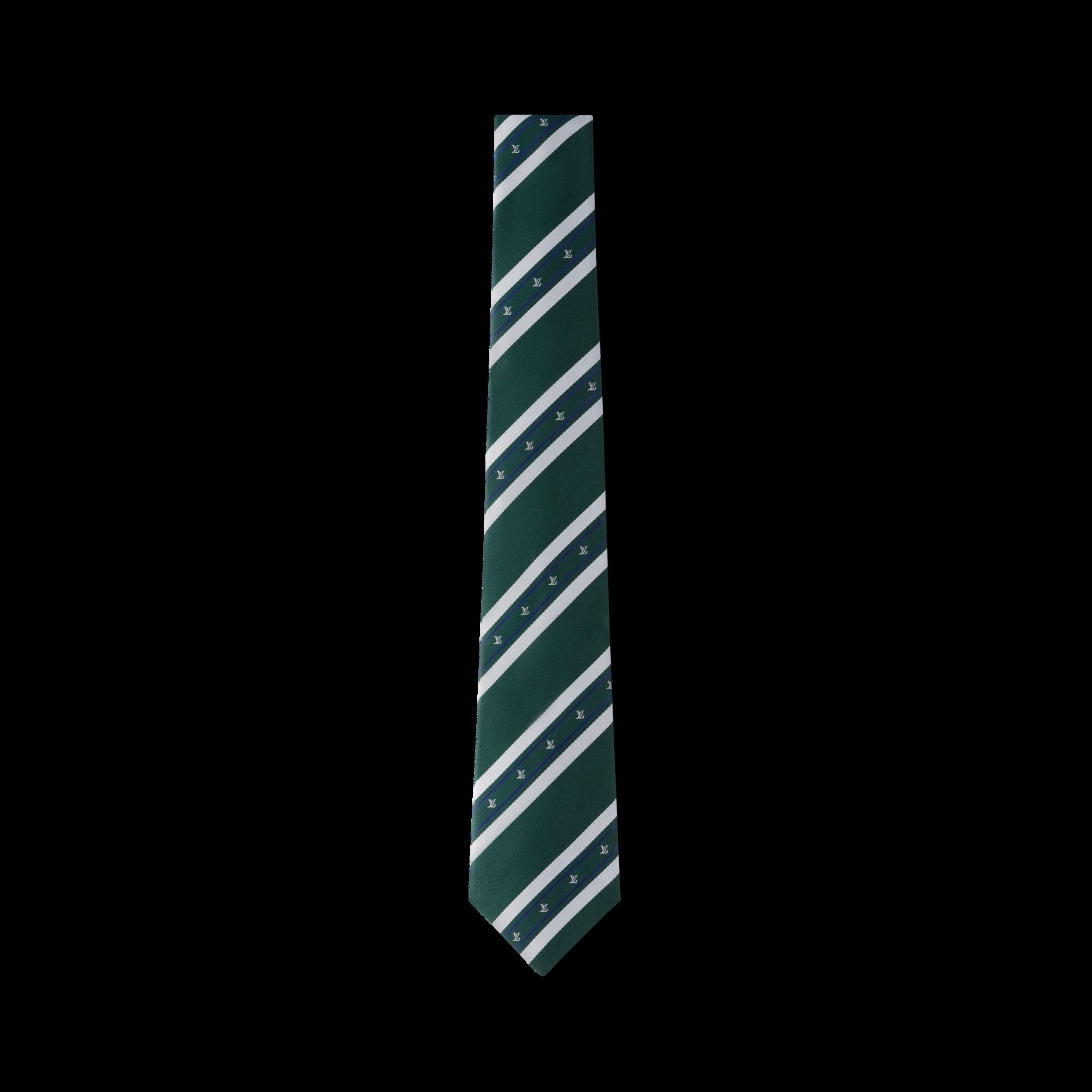 

Галстук LV Stripes Louis Vuitton, зеленый