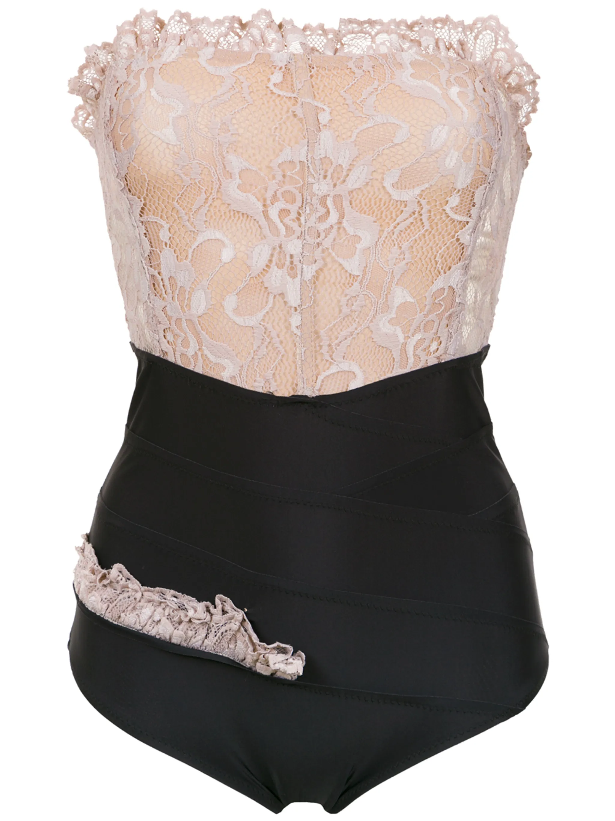 

Деконструированный купальник Amir Slama, черный