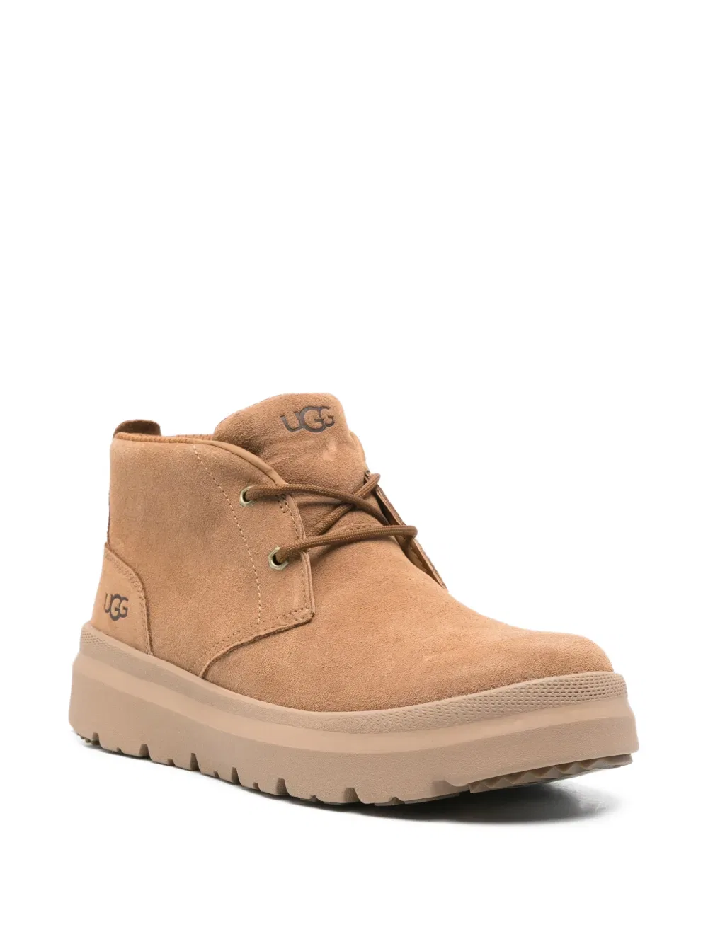 Замшевые сапоги на шнуровке Ugg, нейтральный — фото 2