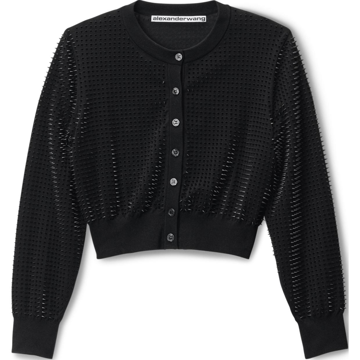 

Кардиган с шипами Alexander Wang, черный